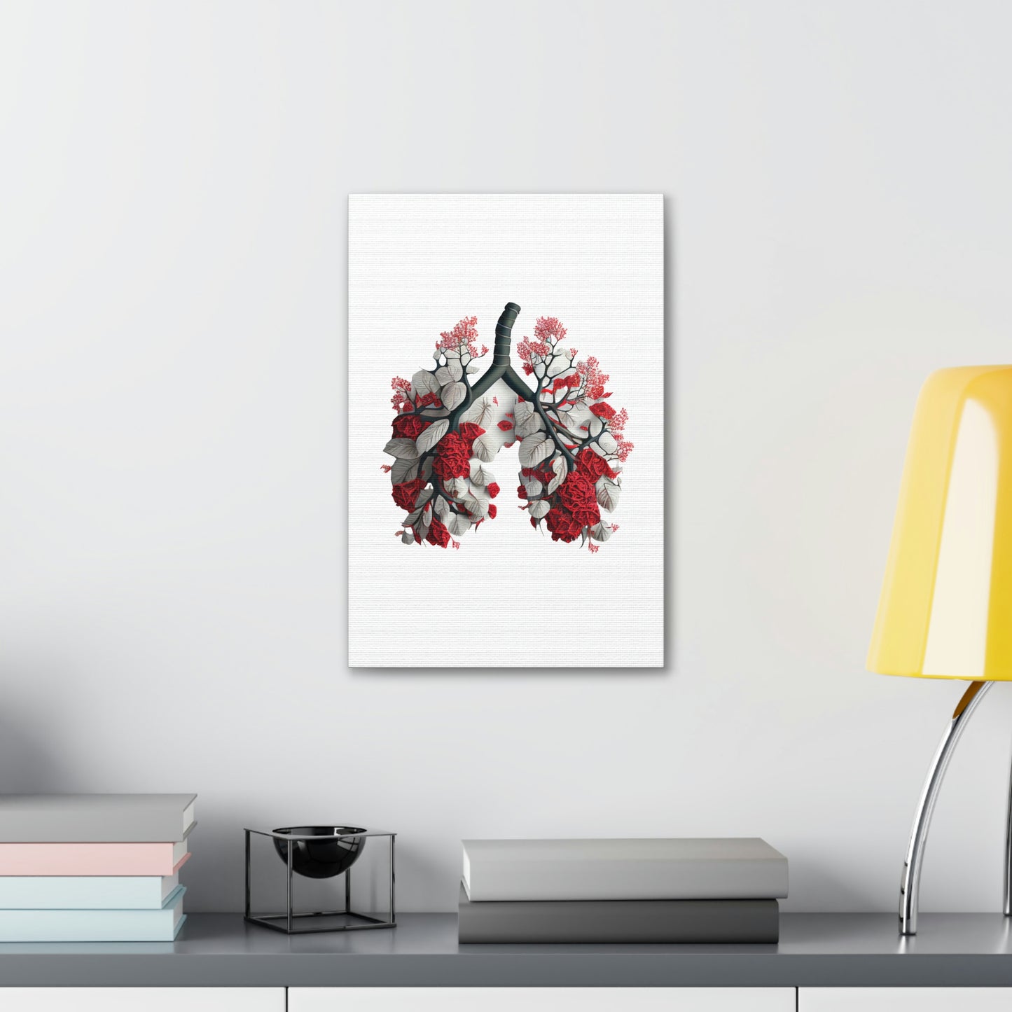 Rose Lungs, ꓥVꓥ Generated - Polyester Canvas