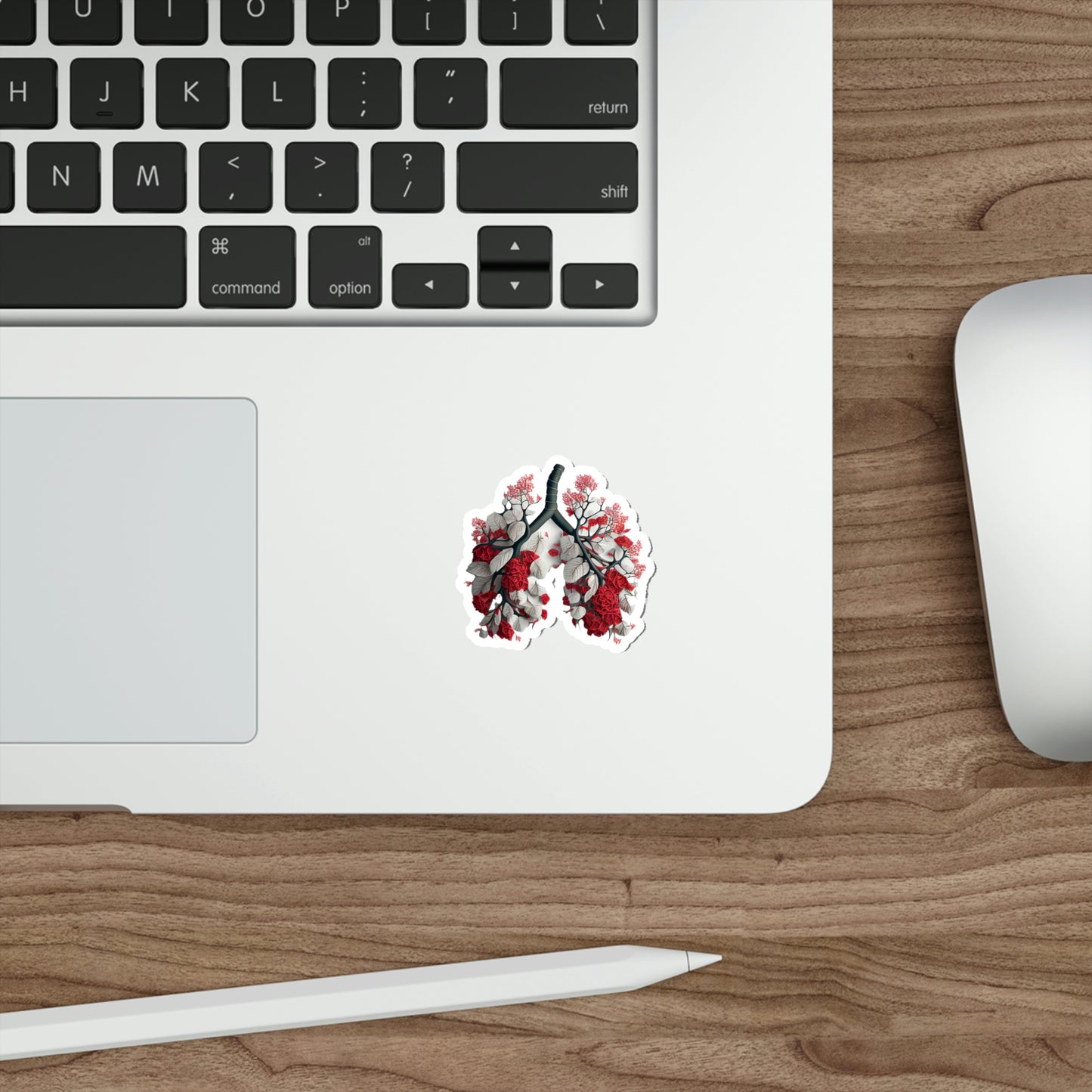 Rose Lungs Die-Cut Sticker