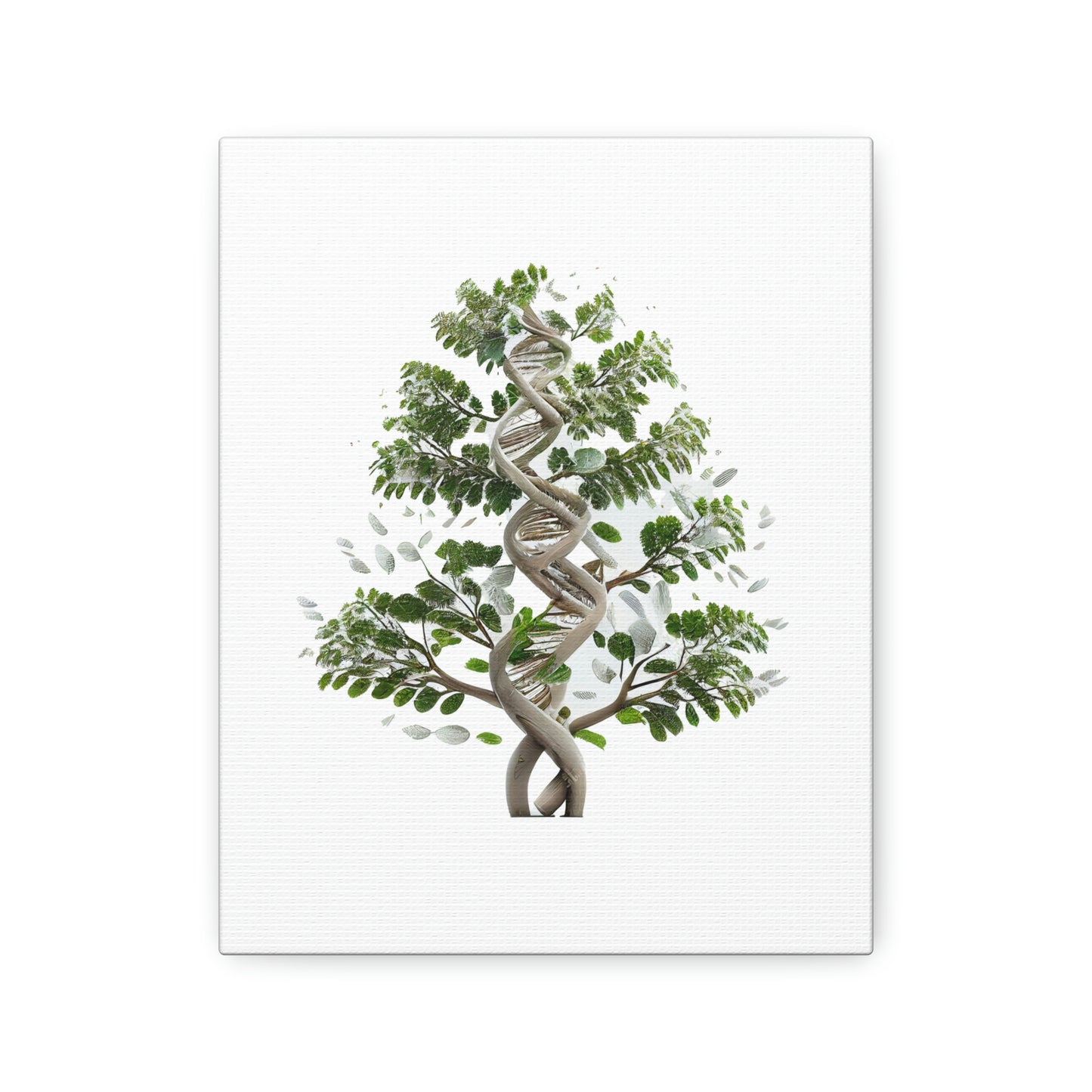 Plant Double Helix DNA, ꓥVꓥ Generated - Polyester Canvas