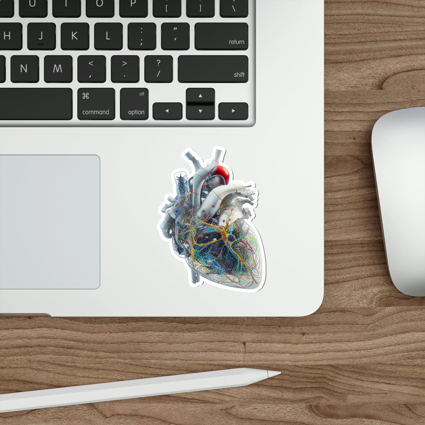 Quantum Heart Die-Cut Sticker