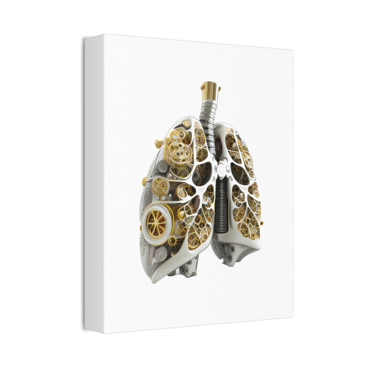 Bio Mechanical Lungs, ꓥVꓥ Generated - Polyester Canvas