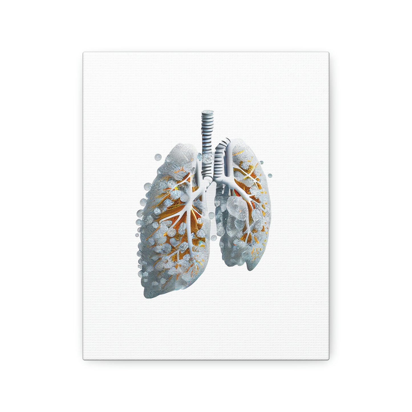 Digital Drip Lungs, ꓥVꓥ Generated - Polyester Canvas