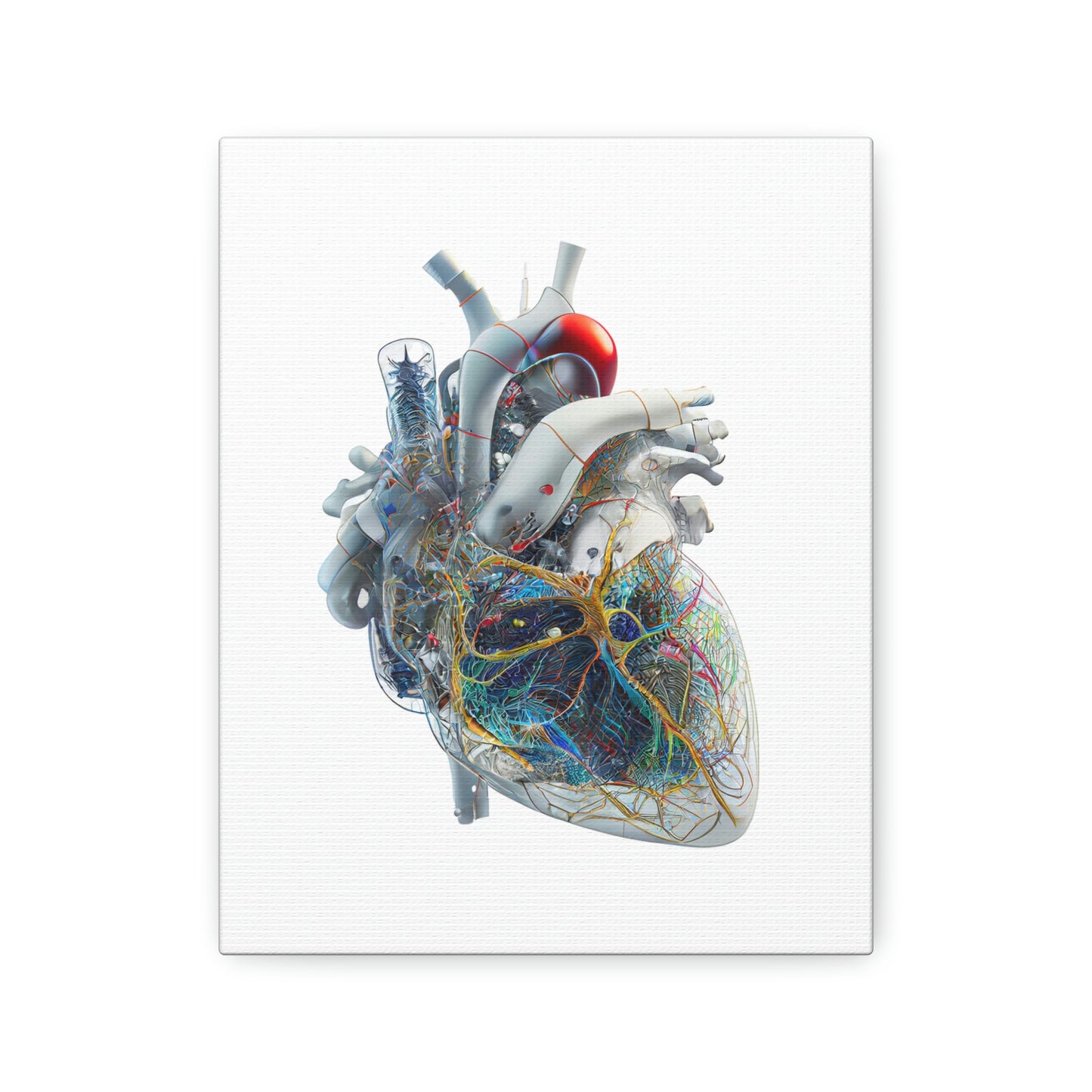 Quantum Heart, ꓥVꓥ Generated - Polyester Canvas