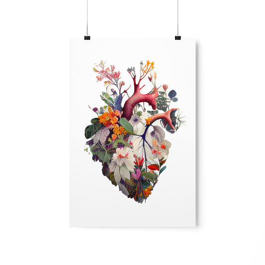 Floral Heart - Premium Matte Print