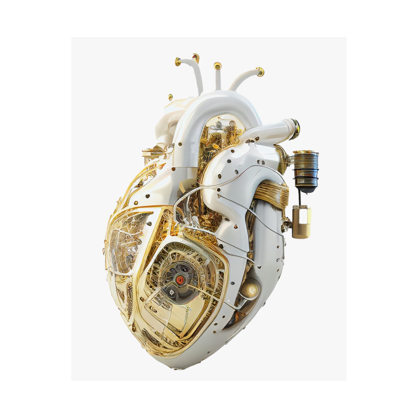 Bio Mechanical Heart - Premium Matte Poster