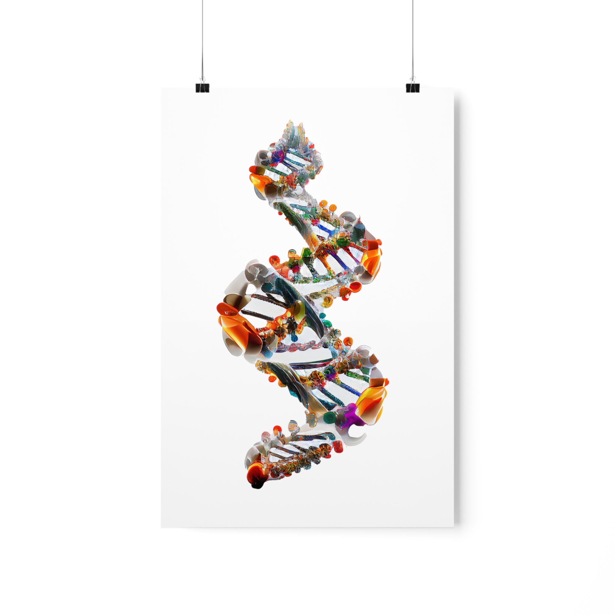 Quantum DNA Double Helix - Premium Matte Print – AnatomyAIA