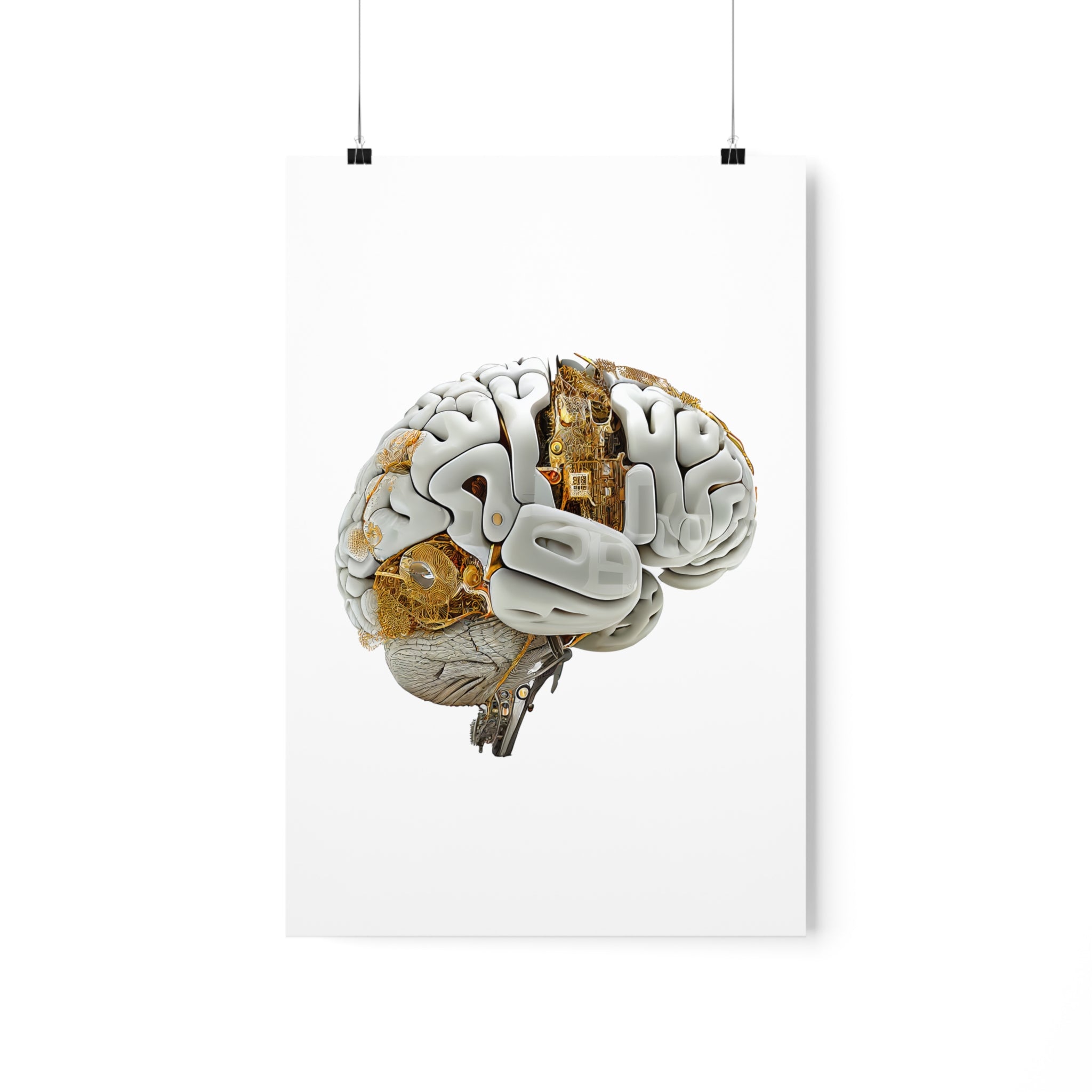 Bio Brain Bio Mechanical Brain - Premium Matte Print – AnatomyAIA