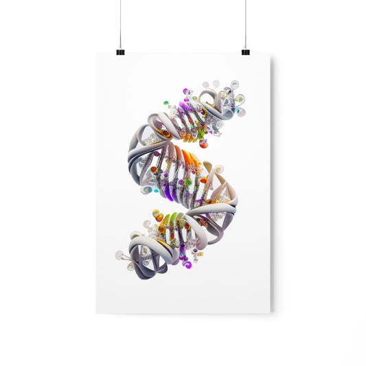 Alien Material DNA Double Helix - Premium Matte Print