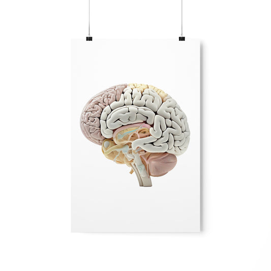 Engineering Plans Brain - Premium Matte Print