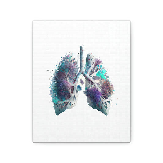 Alien Material Lungs, ꓥVꓥ Generated - Polyester Canvas