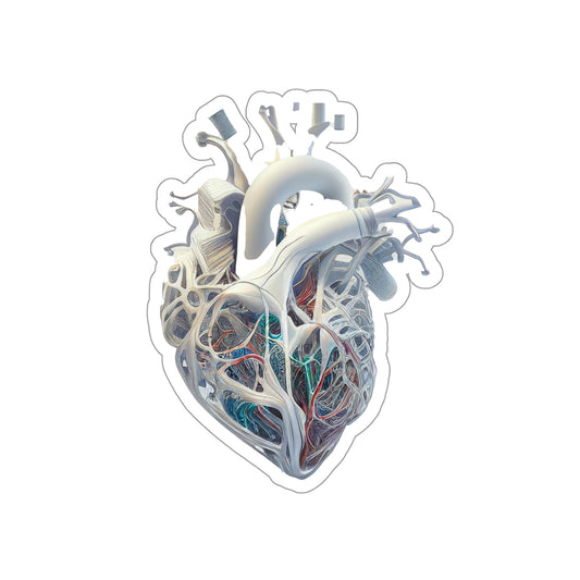 Alien Material Heart Die-Cut Sticker