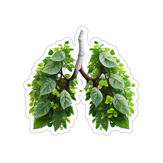 Plant Lungs Die-Cut Sticker
