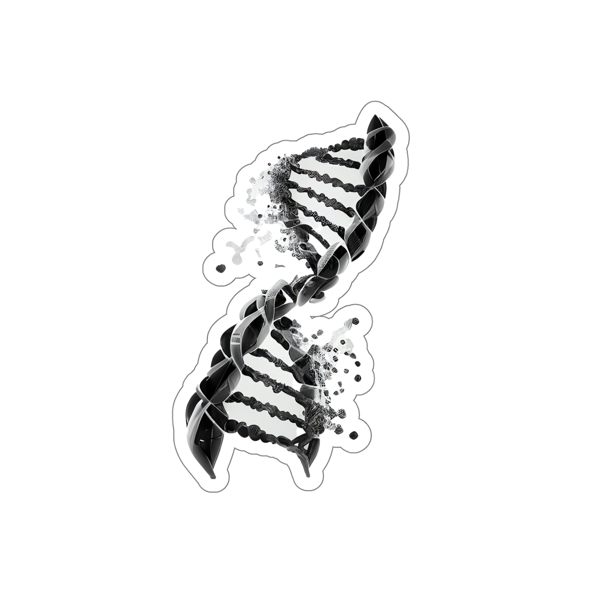 Dna Basic Sticker Black DNA Die-Cut Sticker – AnatomyAIA