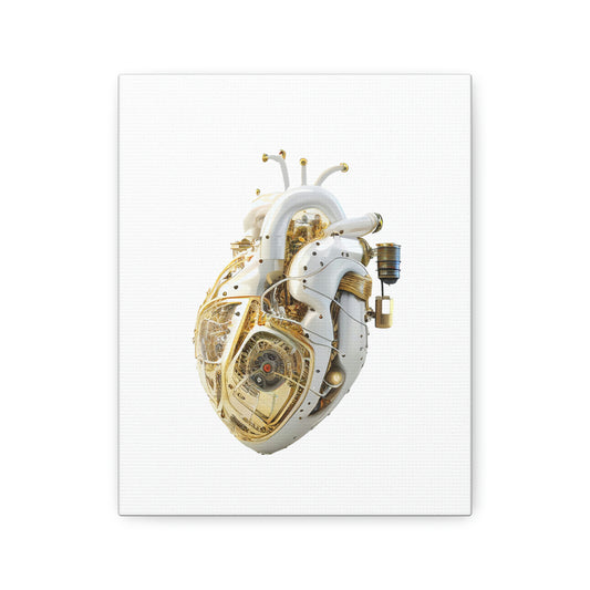 Bio Mechanical Heart, ꓥVꓥ Generated - Polyester Canvas