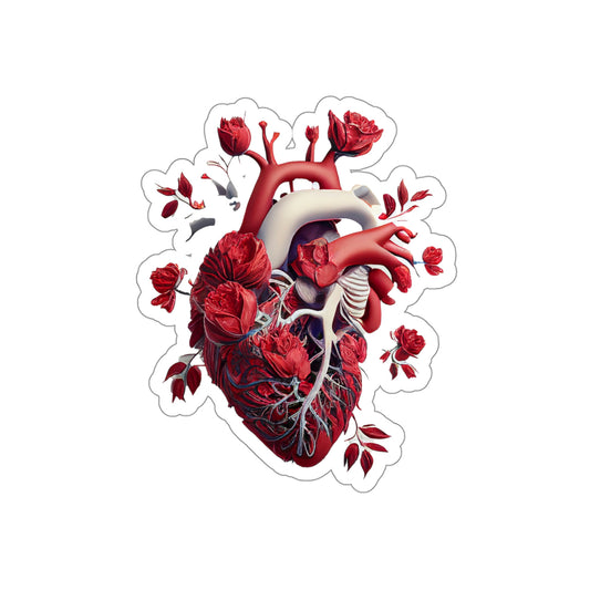 Rose Heart Die-Cut Sticker
