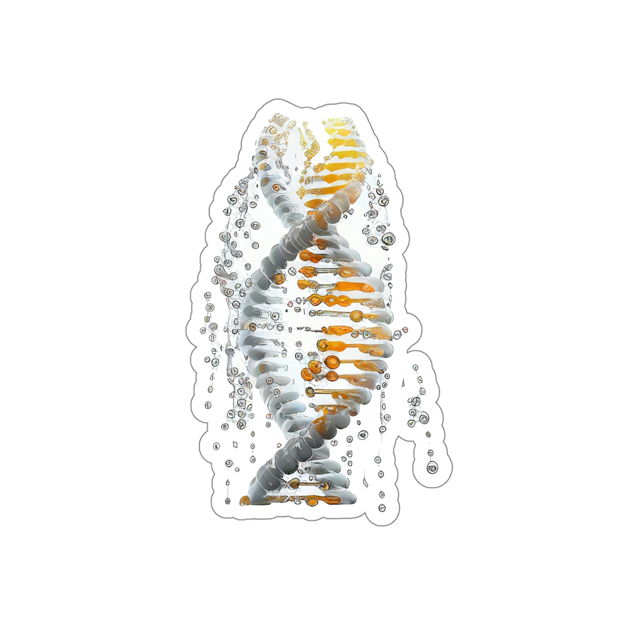 Digital Drip DNA Die-Cut Sticker – AnatomyAIA