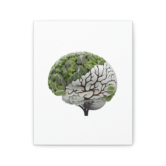 Plant Brain, ꓥVꓥ Generated - Polyester Canvas