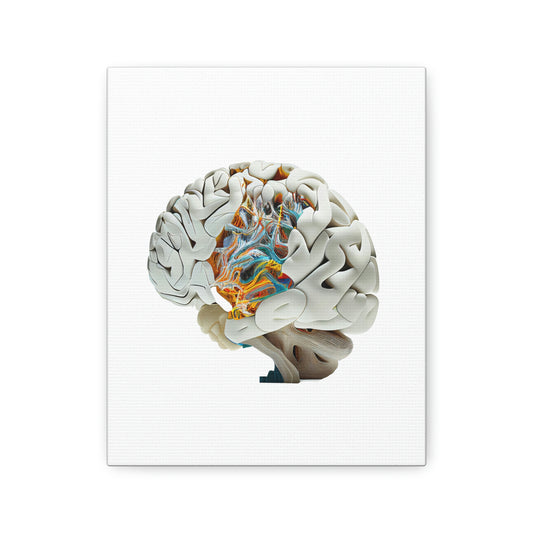 Quantum Brain, ꓥVꓥ Generated - Polyester Canvas
