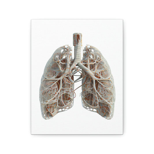 Engineering Plans Lungs, ꓥVꓥ Generated - Polyester Canvas
