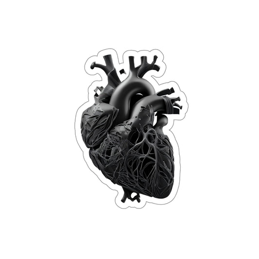 Black Heart Die-Cut Sticker
