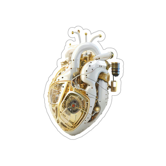 Bio Mechanical Heart Die-Cut Sticker