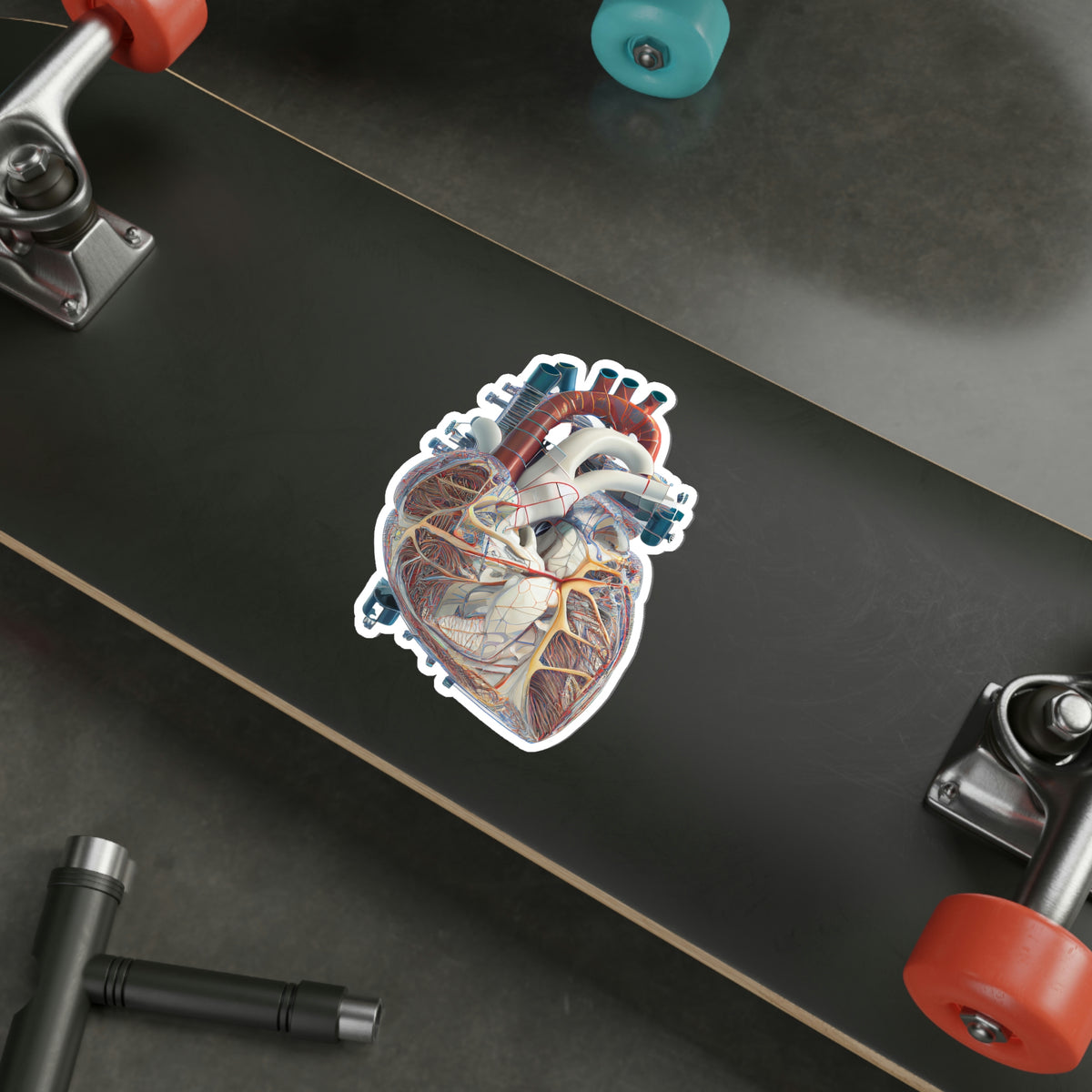 Heart Engineer Sticker Engineering Plans Heart Die-Cut Sticker – AnatomyAIA